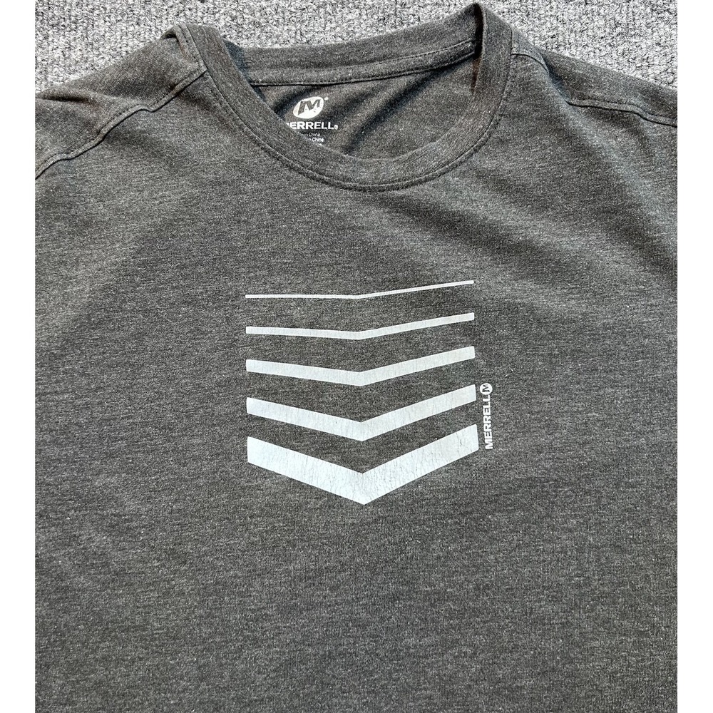 Merrell  Men's Size Large Gray T-Shirt  Cotton Blend